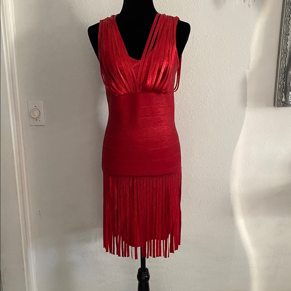 Red Fringe dress